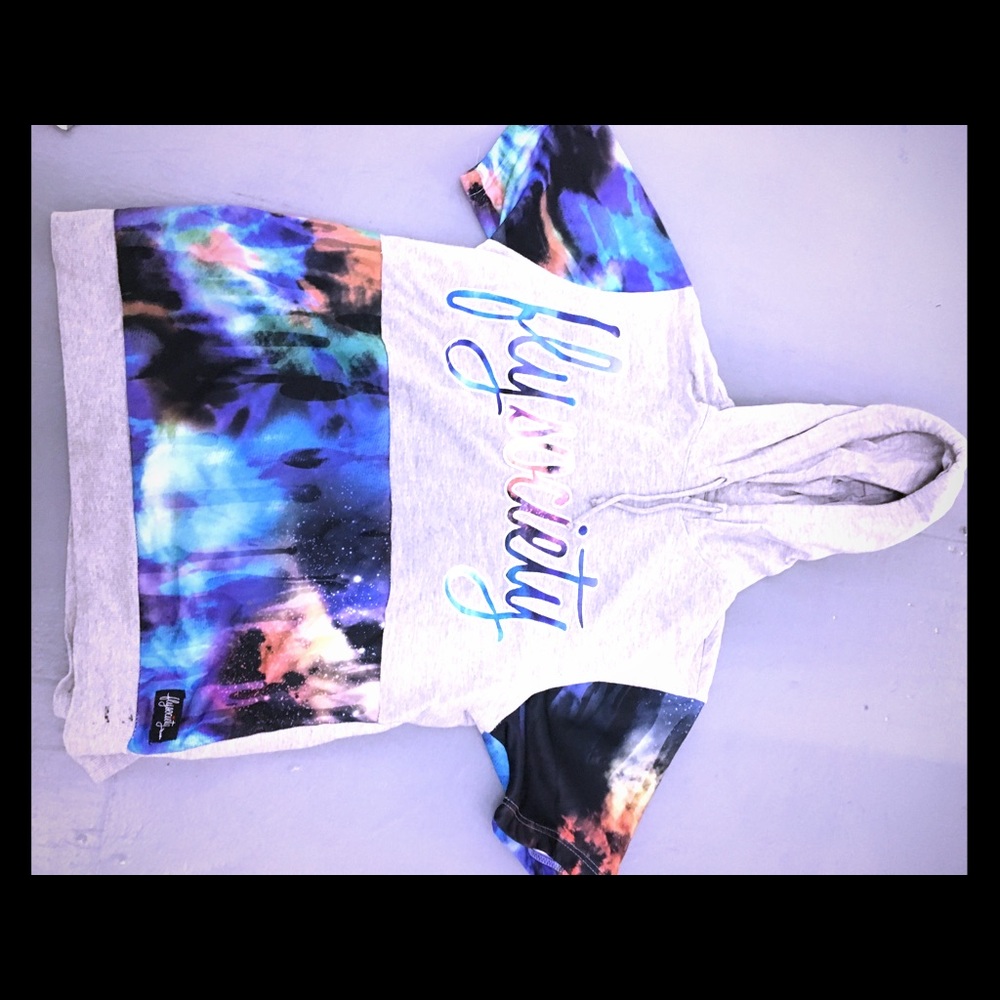 Fly society short sleeve hoodie